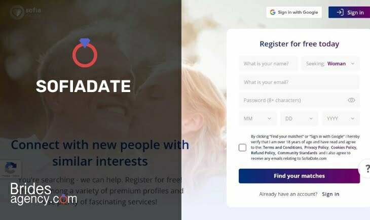 SofiaDate Home Page
